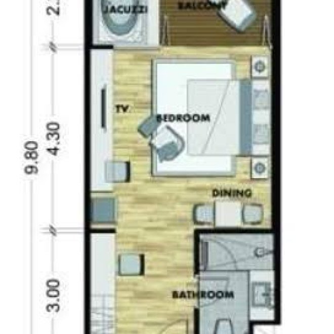 Продаётся студия The Regent Bang Tao (Unit B208) (ID 532)