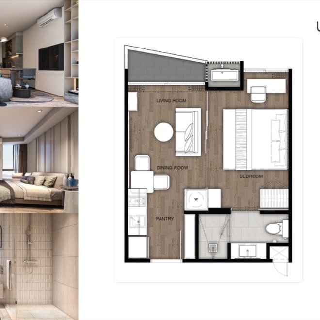 Продажа 1 спальной квартиры в Vip Venus Karon, юнит 619 (ID 515)