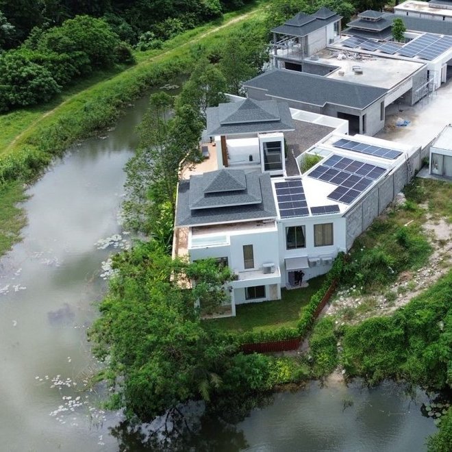 เลคฟร้อนท์วิลล่าบ้านมานิค-5 ห้องนอน (ID 155)