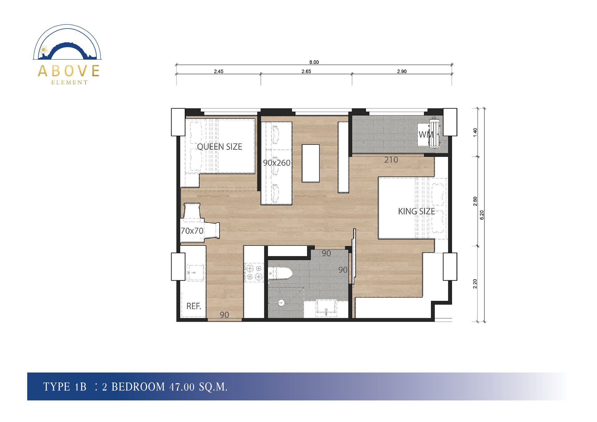 Продам 2 спальную квартиру в Above Element (ID 36)