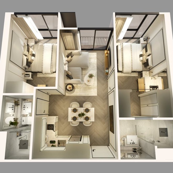 Квартира в The Ozone Signature (ID 10)