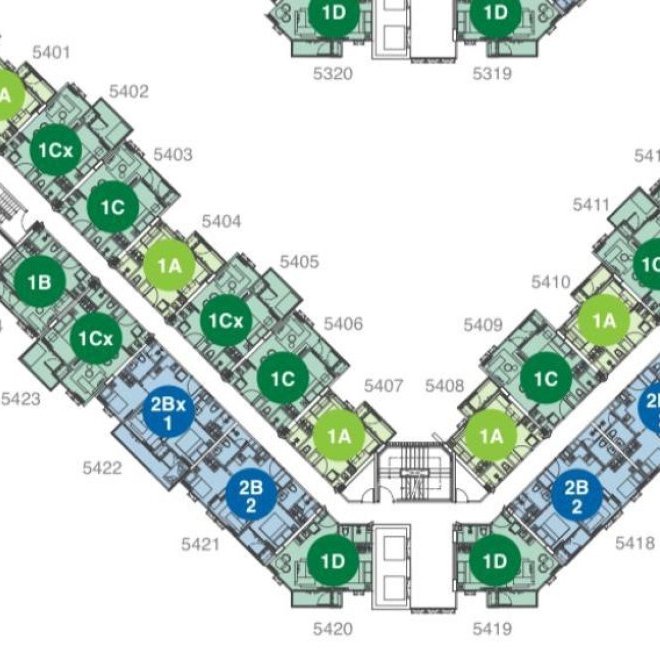 Продажа студии в Sky Park, юнит 5416 (ID 518)