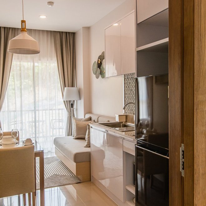 อพาร์ตเมนต์ 1 ห้องนอนพร้อมวิวทะเลในปาล์เมตโต 1 (ID 179)