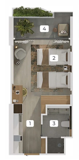 Продажа студии | Layan Green Park Phase 2 — Layan, Phuket (ID 706)