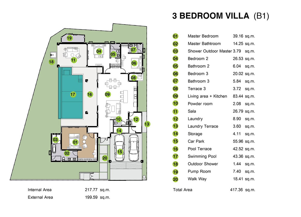 Villa The Breeze Villas for sale — unit B1 (ID 260)
