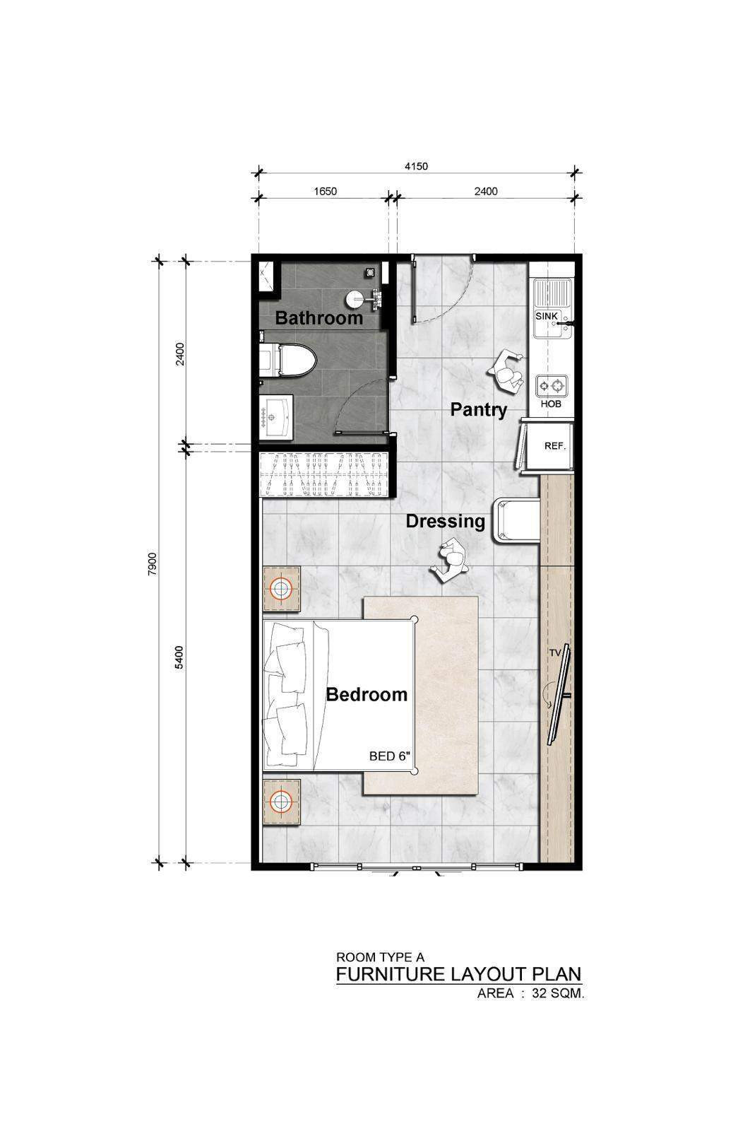 Продажа 1-спальной квартиры в Utopiya Max 32 м² (ID 444)