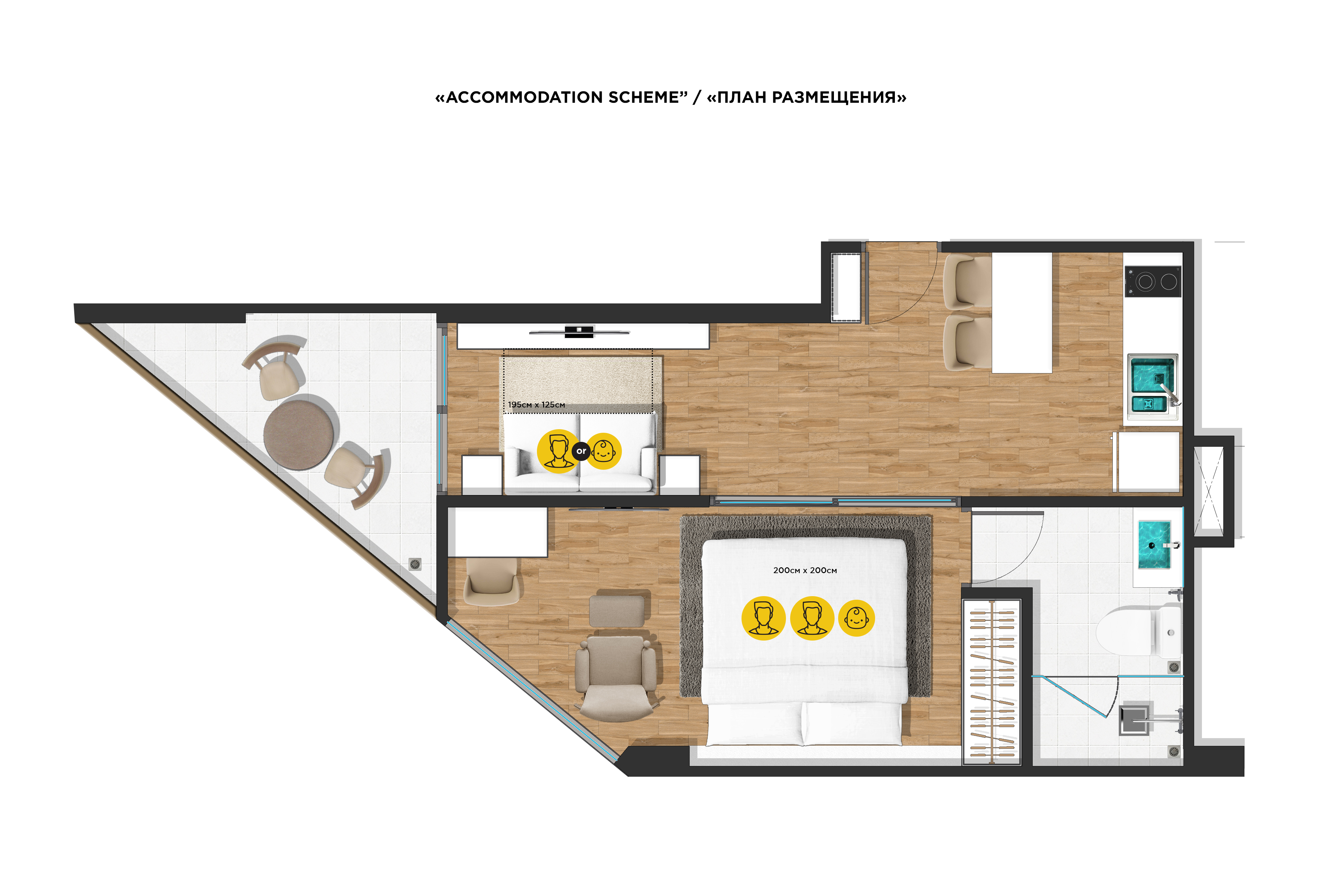 Продажа 1-спальной квартиры в The Proud 39 м² (ID 436)