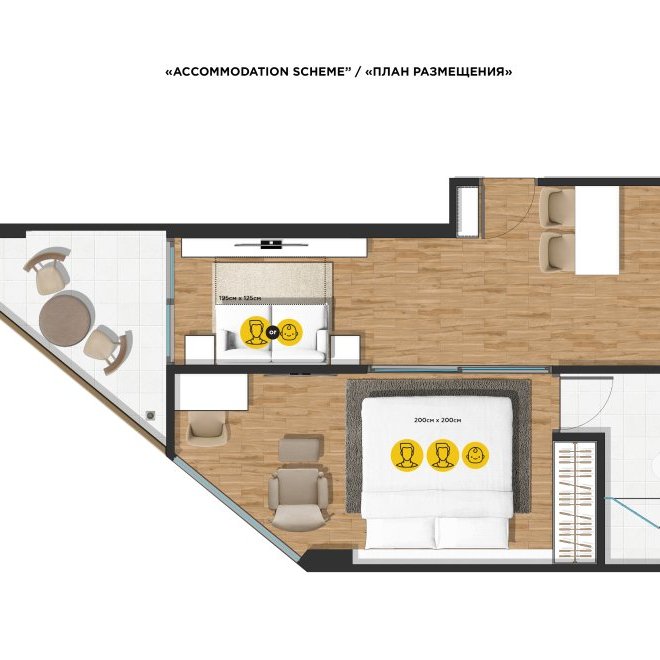 Продажа 1-спальной квартиры в The Proud 39 м² (ID 436)