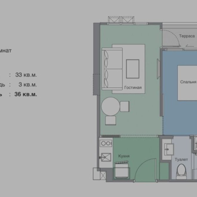1ห้องนอนลากูน่าสกายพาร์คเซเลสเต (ID 234)
