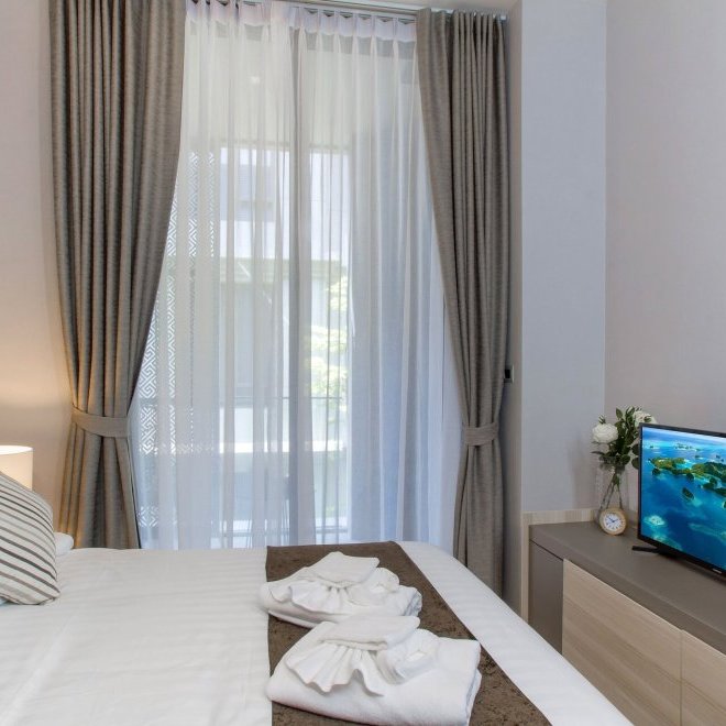 อพาร์ทเมนท์ 2 ห้องนอนในบ้านไม้ขาว (ID 134)