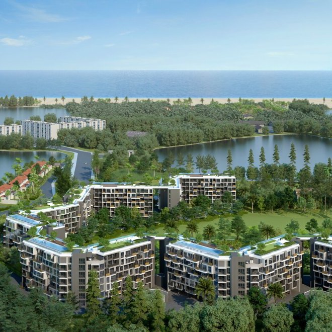 อพาร์ตเมนต์ 2 ห้องนอนสำหรับขายในลากูน่าสกายพาร์ค (ID 499)