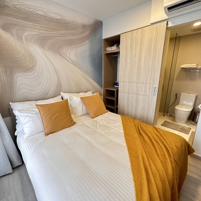 1 спальная квартира в SkyPark (ID 123)