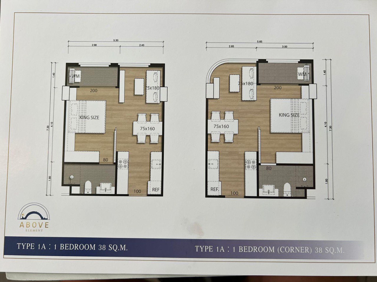 Above Element Condominium — 1 спальня, 47 м², юнит В308 (ID 474)