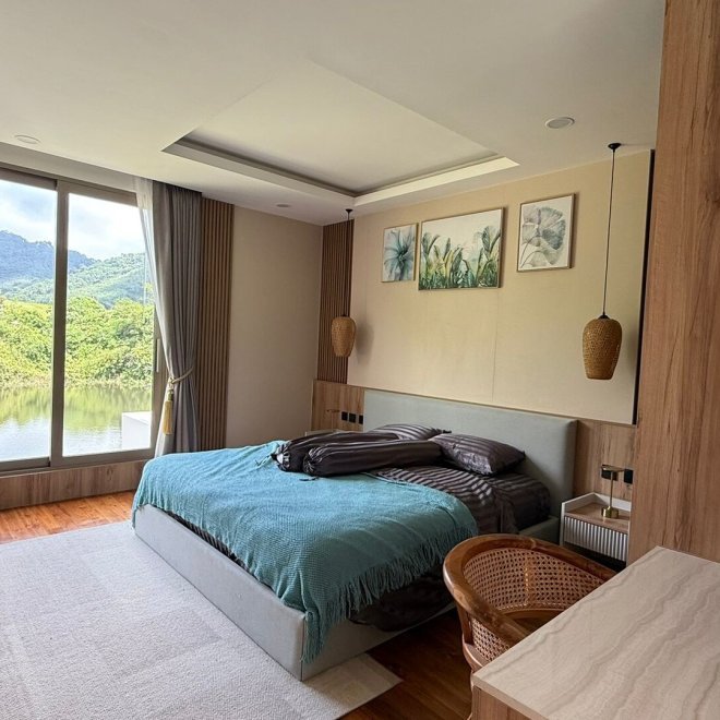 เลคฟร้อนท์วิลล่าบ้านมานิค-5 ห้องนอน (ID 155)