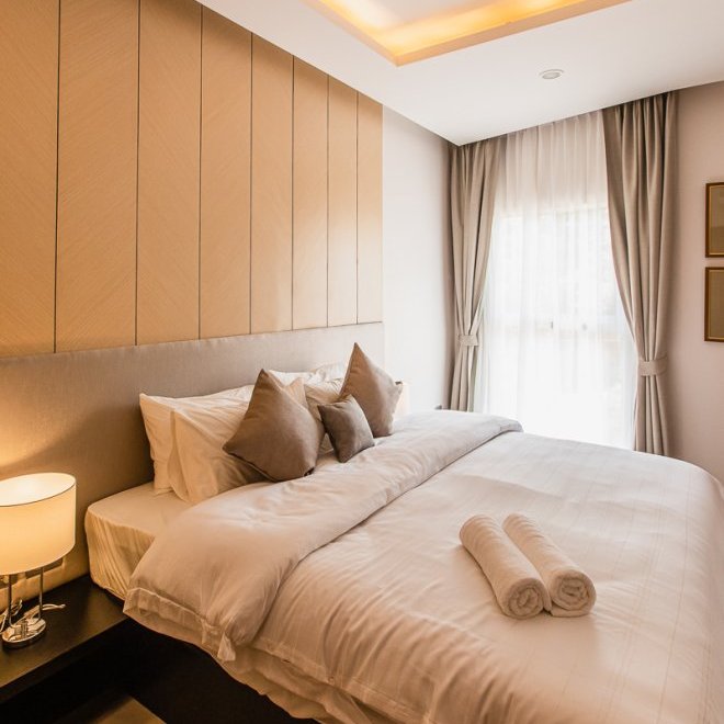 อพาร์ตเมนต์ 1 ห้องนอนพร้อมวิวทะเลในปาล์เมตโต 1 (ID 179)